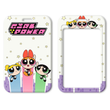 ID Card Badge Holder - The Powerpuff Girls - Blossom, Bubbles, Buttercup Girl Power Logo With Girls