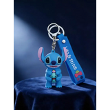 3D PVC Figure Keychain - Lilo & Stitch - Stitch Holding Scrump