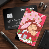 Credit Card Skin Sticker - Strawberry Shortcake - Cute Strawberry Shortcake With Berries