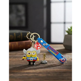 3D PVC Figure Keychain - Minions Thor - Minion Thor Winking Hammer