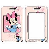 ID Card Badge Holder - Mickey & Friends - Minnie Mouse In Blue Dress Posing