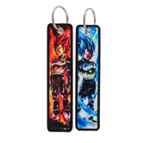 Embroidery Keychain - Dragon Ball - Goku (Super Saiyan Blue, Super Saiyan God), Vegeta