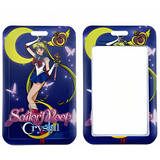 ID Card Badge Holder - Sailor Moon - Crystal With Moon And Butterflies