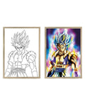 Paint Lamp Frame Light - Dragon Ball - Gogeta