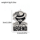 Bracelet Charm - One Piece - Jolly Roger LEGEND skull banner