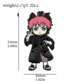Bracelet Charm - Naruto - Gaara with red hair and gourd