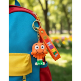 3D PVC Figure Keychain - The Amazing World of Gumball - Darwin With Green Shoes