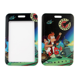 ID Card Badge Holder - Futurama - Characters and Planet Express Logo