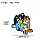 Bracelet Charm - Bluey - multicolored Bluey family dog