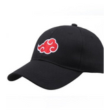Baseball Cap - Naruto - Akatsuki Red Cloud Black