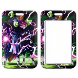 ID Card Badge Holder - Dragon Ball - Zamasu And Goku Black With Purple Lightning