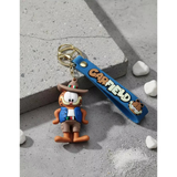 3D PVC Figure Keychain - Garfield - Sombrero Mustache Vest