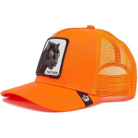 Snapback Cap - Animals - Panther (Orange)