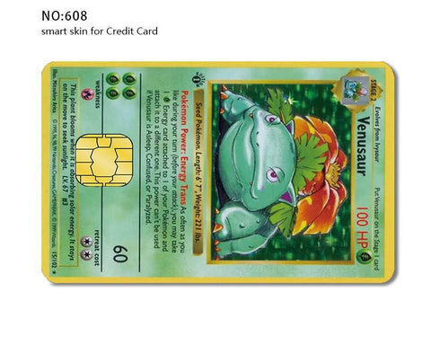 Credit Card Skin Sticker - Pokemon - Venusaur Card