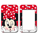 ID Card Badge Holder - Mickey & Friends - Minnie Mouse Winking Red Polka Dot Bow