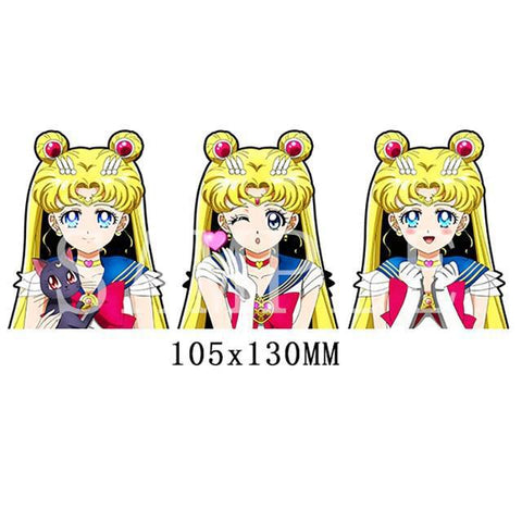 3D Lenticular Sticker - Sailor Moon - Sailor Moon & Luna