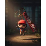 3D PVC Figure Keychain - Stranger Things - Dustin Henderson With Walkie-Talkie Figure