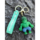 3D PVC Figure Keychain - Marvel - Chibi Hulk Squatting
