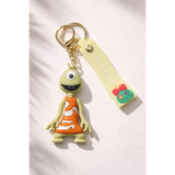 3D PVC Figure Keychain - Lilo & Stitch - Pleakley In Orange Dress
