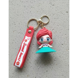 3D PVC Figure Keychain - Disney Princess - Chibi Ariel Mermaid