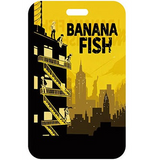 ID Card Badge Holder - Banana Fish - Ash Lynx On Rooftop City Silhouette