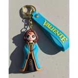 3D PVC Figure Keychain - Brave - Queen Elinor Blue Gown