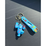 3D PVC Figure Keychain - Monsters Inc - Sulley Holding Boo