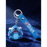 3D PVC Figure Keychain - Lilo & Stitch - Stitch Crying Hands Face