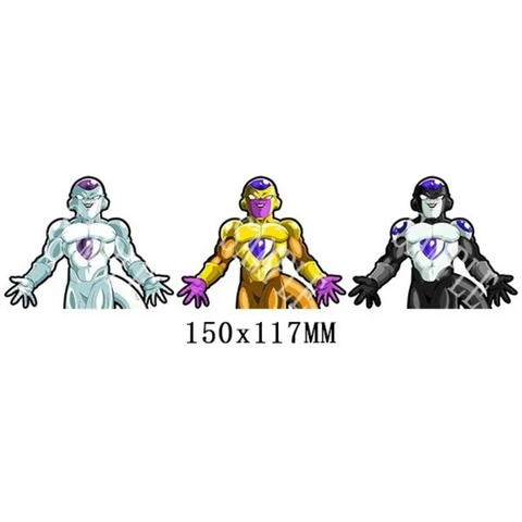 3D Lenticular Sticker - Dragon Ball - Frieza, Golden Frieza & Black Frieza