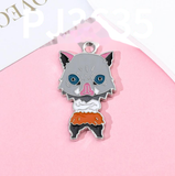 Bracelet Charm - Halloween - black cat with witch hat
