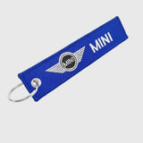Embroidery Keychain - Mini - MINI Logo (Blue)