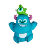 3D PVC Figure Keychain - Monsters Inc - Sulley Mike Stacked