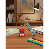3D PVC Figure Keychain - SpongeBob SquarePants - Mr Krabs Closed Eyes Smile