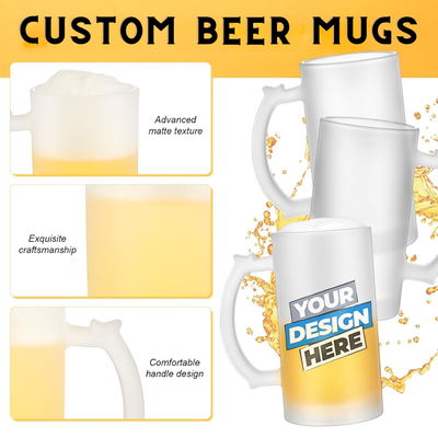 Custom 16oz Glass Beer Mug