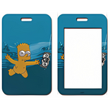 ID Card Badge Holder - The Simpsons - Bart Simpson As Nirvana's Nevermind Album