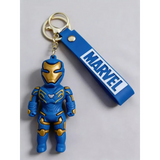 3D PVC Figure Keychain - Marvel - Iron Man Blue Gold Armor
