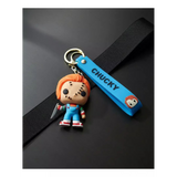 3D PVC Figure Keychain - Horror - Stitched Chucky Holding Knife