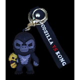 3D PVC Figure Keychain - Godzilla Vs Kong - Kong With Battle Axe