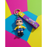 3D PVC Figure Keychain - KPop Demon Hunters - Jia Standing Yellow Jacket