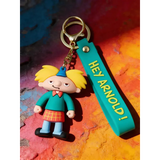 3D PVC Figure Keychain - Hey Arnold! - Arnold Classic Kilt Outfit