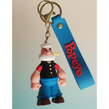 3D PVC Figure Keychain - Popeye - Winking Sailor Outfit