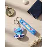 3D PVC Figure Keychain - Lilo & Stitch - Stitch In Cruise Boat