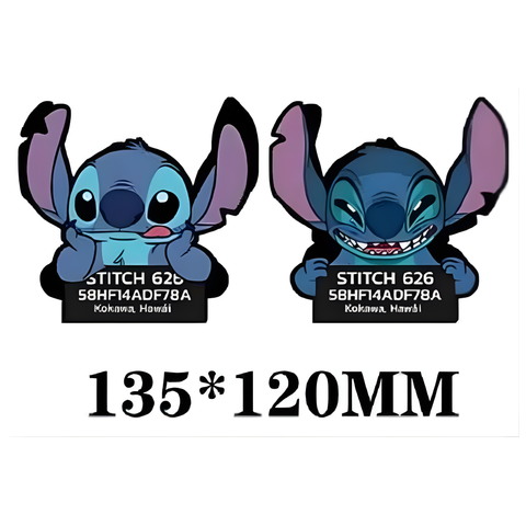 3D Lenticular Sticker - Disney - Stitch Mugshot Cute & Mischievous Expressions