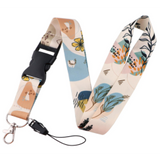 Lanyard - Abstract Floral and Leaf Pattern