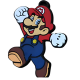 Mario Jumping PVC keychain
