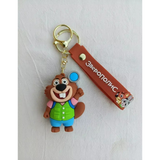 3D PVC Figure Keychain - Zootopia - Beaver Holding Magnifying Glass