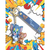 3D PVC Figure Keychain - Tom and Jerry - Walking