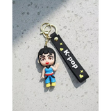 3D PVC Figure Keychain - KPop Demon Hunters - Jia Waving Hand