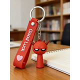 3D PVC Figure Keychain - Sprunki - Grumpy Devil