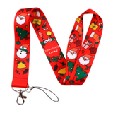 Lanyard - Christmas Santa, Snowman, Christmas Tree, Gift Box, Candy Cane, Bell